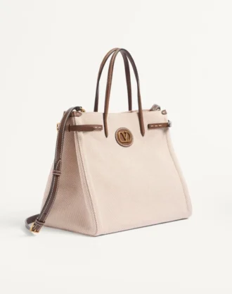 Valentino Garavani Antibes Orta Boy Kanvas Alışveriş Çantası