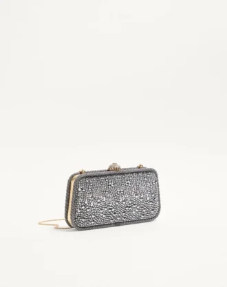 Valentino Garavani Carry Secrets Minaudiere With Rhinestones