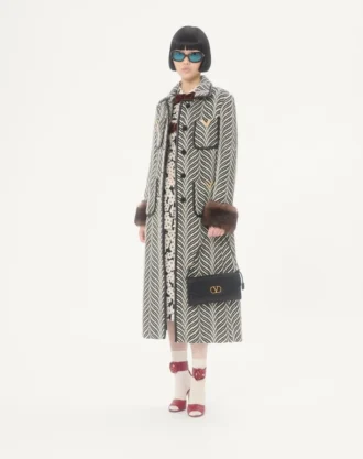 Valentino Garavani DeVain Küçük Nappa Omuz Çantası