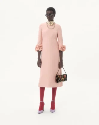 Valentino Garavani DeVain Nakışlı Küçük Omuz Çantası