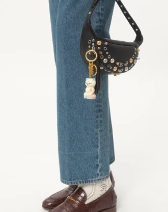 Valentino Garavani Le Chat De La Maison Naylon Çanta Charm ve Anahtarlık