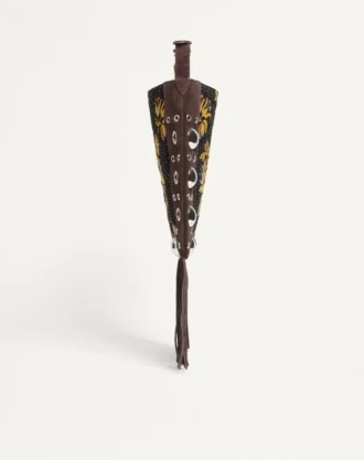 Valentino Garavani Nellcôte Eklemeli Jakarlı Kumaş Omuz Çantası