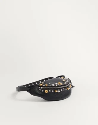 Valentino Garavani Nellcôte Çizgili Dana Derisi Kemer Çantası