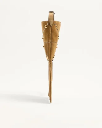 Valentino Garavani Nellcôte Küçük Omuz Çantası, Süet, Püsküllü