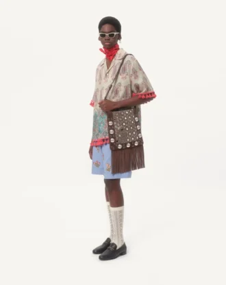 Valentino Garavani Nellcôte Nakışlı Omuz Çantası