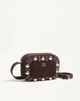 Valentino Garavani Nellcôte Süet Omuz Çantası