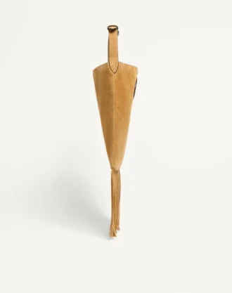 Valentino Garavani Nellcôte Süet Omuz Çantası, Püsküllü