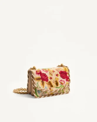 Valentino Garavani Vain Küçük Nakışlı Omuz Çantası