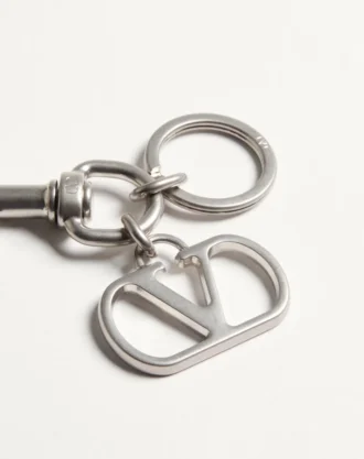 Valentino Garavani Vlogo İmza Metal Çanta Charm ve Anahtarlık