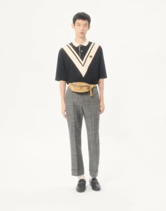 Valentino Pamuklu Polo, Kakma V ve Nakışlı Panter Yamalı