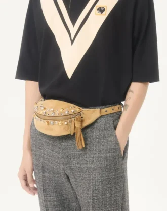 Valentino Pamuklu Polo, Kakma V ve Nakışlı Panter Yamalı