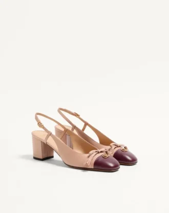 Valet Du Roi Kidskin Slingback Topuklu Ayakkabı 60Mm