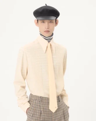 VLogo İmza Detaylı Valentie İpek Kravat