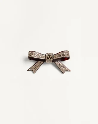 Vlogo İmza Saç Tokası, Reçine, Metal ve Kristal