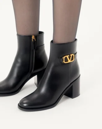 Vlogo Signature Dana Derisi Ayak Bileği Botu 75Mm