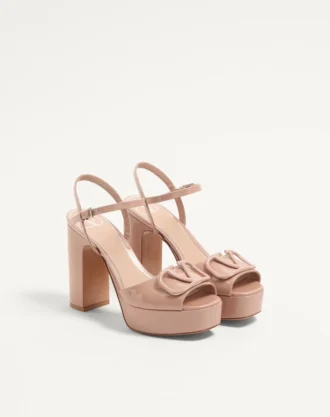 VLogo Signature Patent Deri Platform Sandalet 115 mm