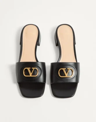 Vlogo Signature Slide Sandal In Calfskin 20Mm