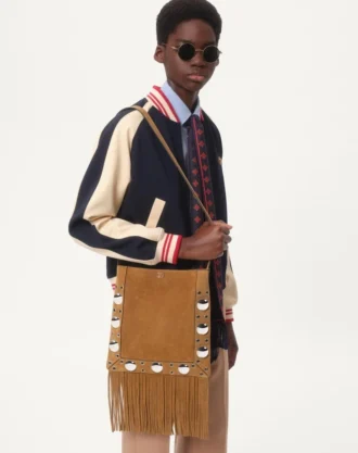 Vlogo ve Le Chat De La Maison Yamalı Yün ve Pamuk Bomber Ceket