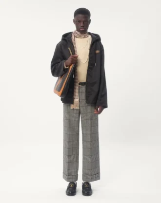 Vlogo Yamalı Naylon Kapüşonlu Rüzgarlık